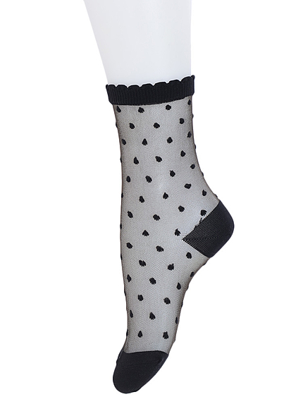シースルードット柄ソックス