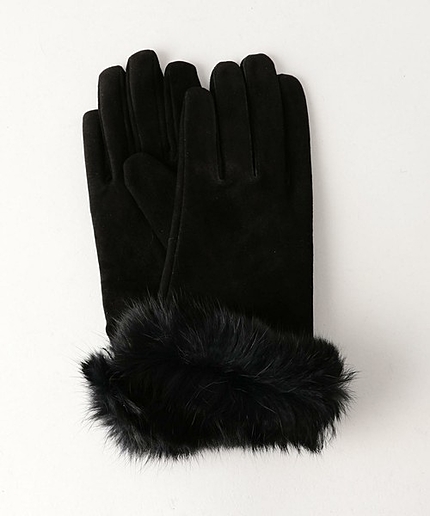 〓 JOC 15FW スウェード / ファー付き グローブ / 手袋