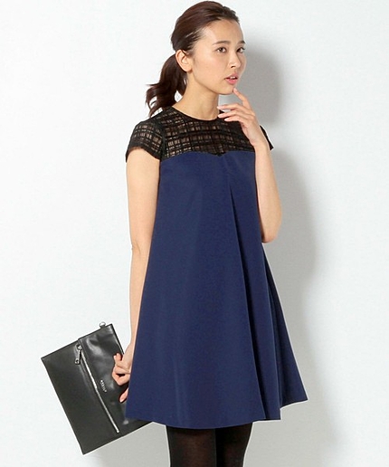 〓 JPRD チェック レース Aライン ワンピース　/　結婚式　/　パーティ