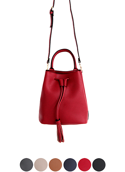 **雑誌mer4月号/Scawaii!3月号/Seventeen/他雑誌掲載多数！**フェイクレザー2WAYタッセルポイントバッグ・全6色・b45307