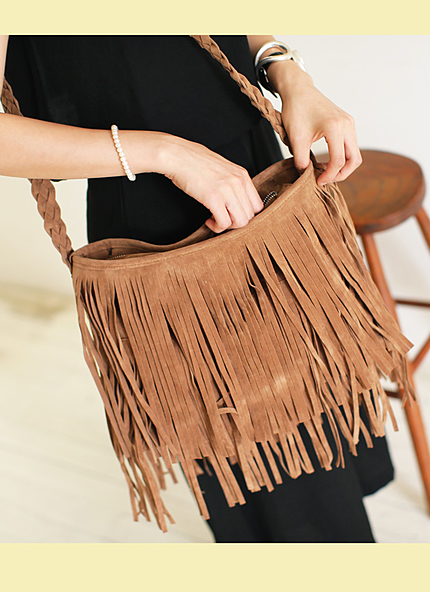 フリンジショルダーバッグ・全3色・n45044