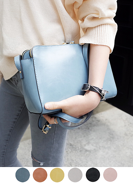 6 colors スクエアショルダーバッグ・全6色・t42444