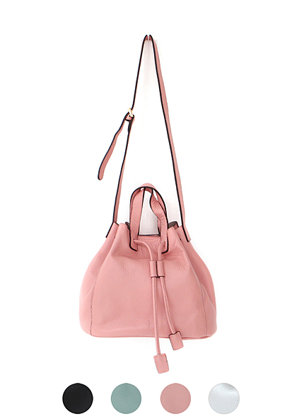 4colors本革巾着バッグ・全4色・n44493