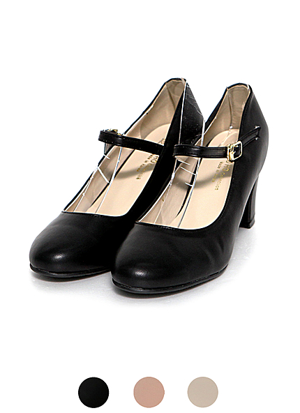ストラップシンプルパンプス・全4色・s40823