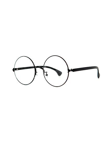 3002ラウンドフレームレトロ伊達眼鏡・全6種・n17140