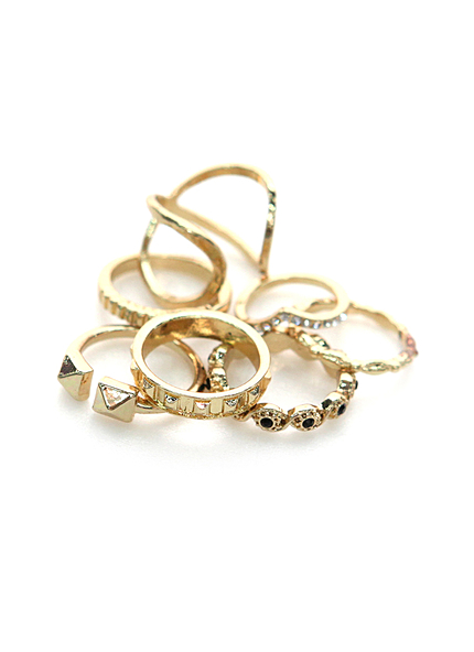 7デザインリングセット・全2色・d40757