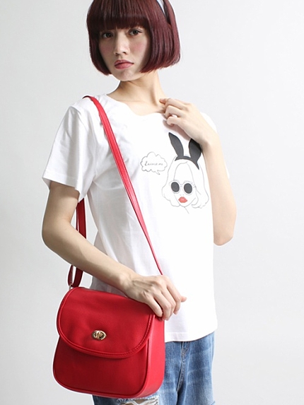 WEGO/フラップショルダーバッグ