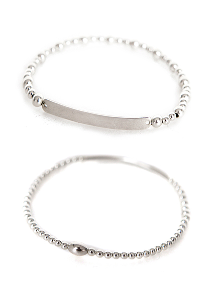 シルバーブレスレット・全2種類・e42603