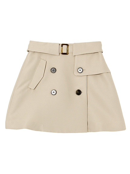 【dazzlin】トレンチ風台形スカート