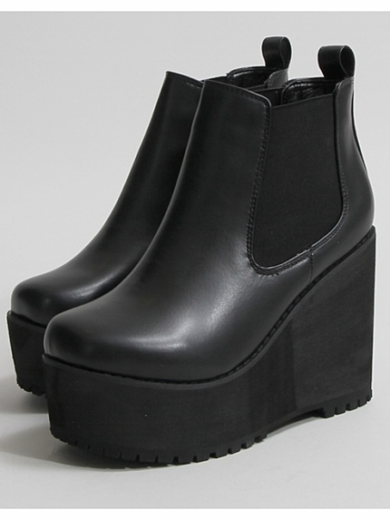 WEGO/厚底サイドゴアブーツ