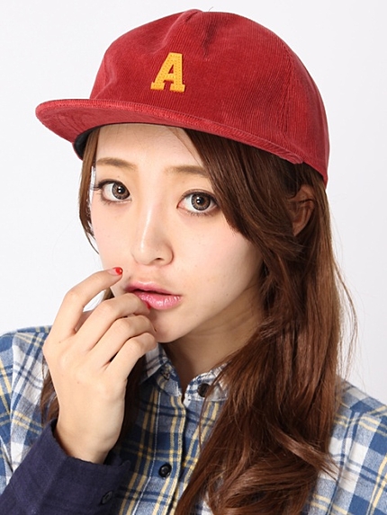 WEGO/コーデュロイロゴキャップ