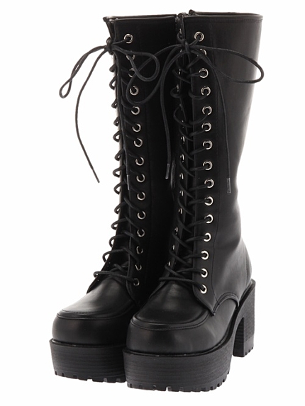 WEGO/厚底ロングブーツ