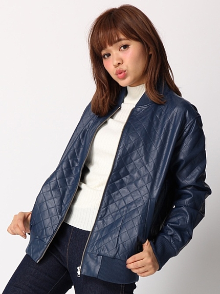 WEGO/キルティングブルゾン