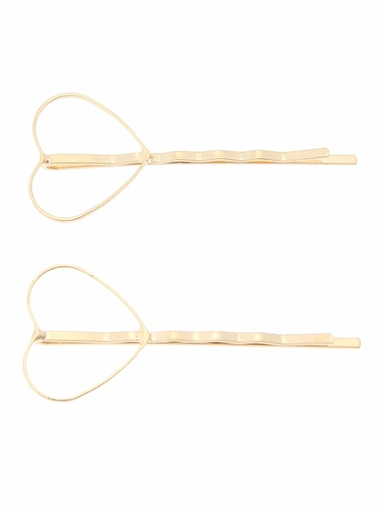 WEGO/ハートメタルヘアピン