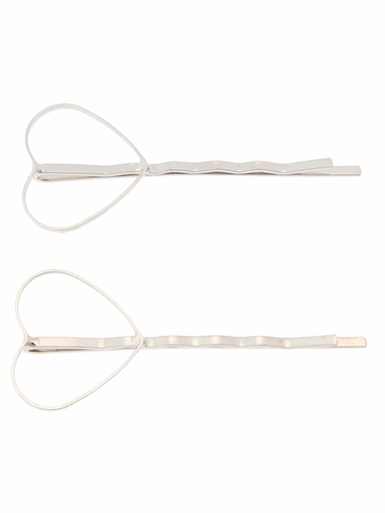 WEGO/ハートメタルヘアピン