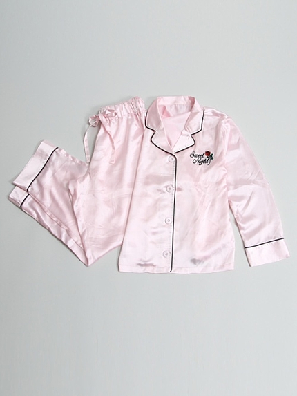 WC/サテン刺繍ルームウェア