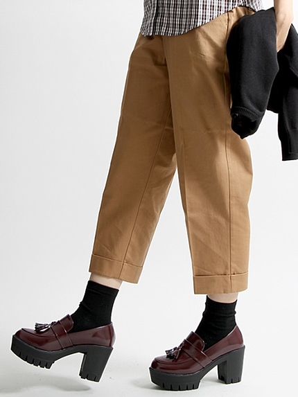 WEGO/センタープレスパンツ