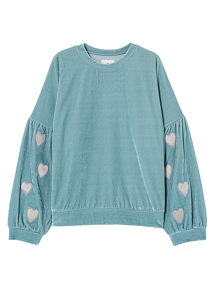 サテンハートベロアTOPS