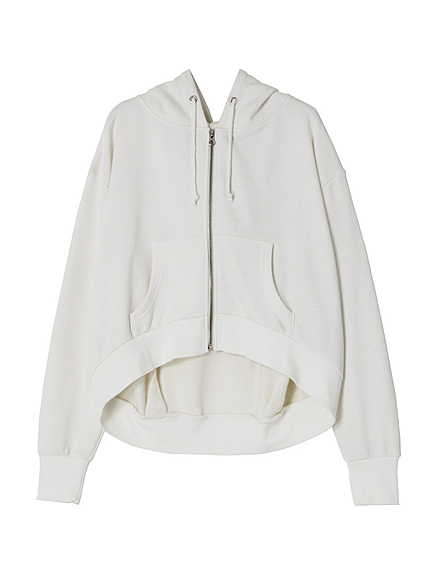 ショート丈ZIPパーカ