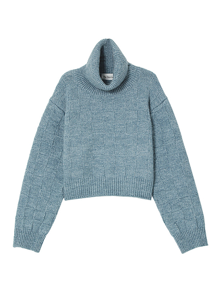 モヘアチェックタートル