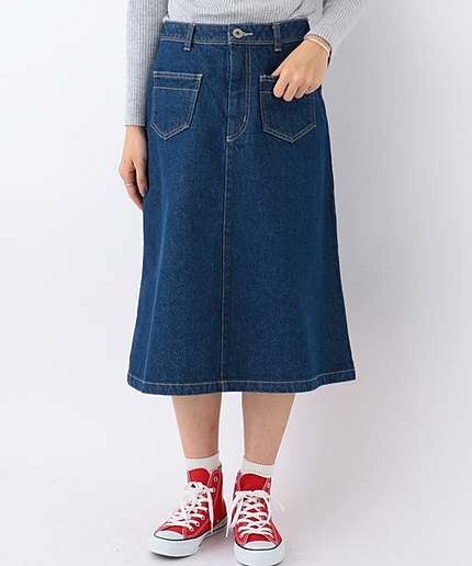 デニムフレアスカート/AEBFC DNM FLR SK