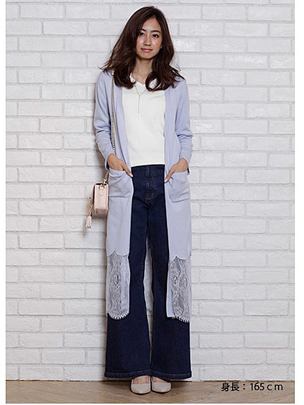 ワイドデニムパンツ