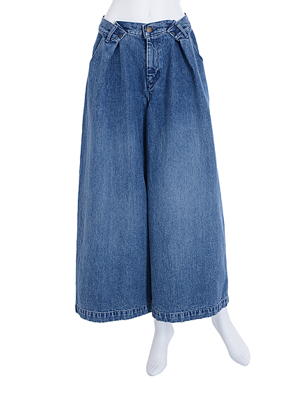 リメイクタックワイドデニム