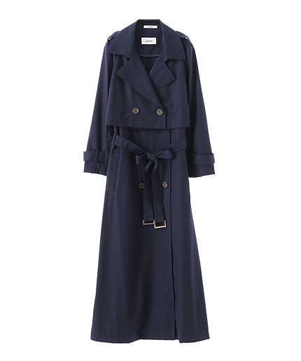 2wayガウントレンチコート