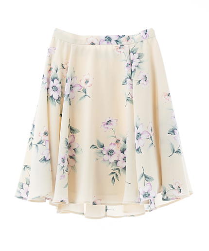 スプリングフラワースカート