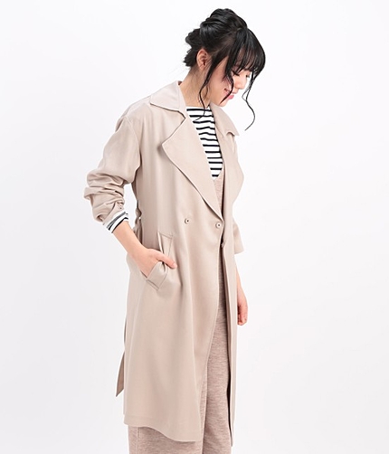 ガウン風トレンチコート