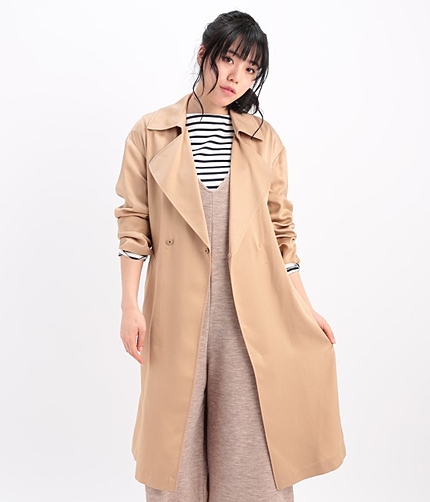 ガウン風トレンチコート