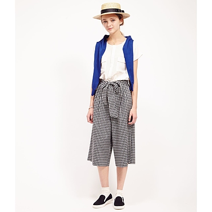 リボン付きガウチョパンツ