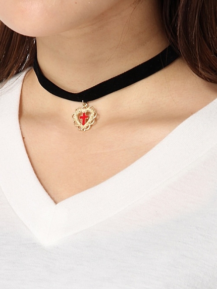 WEGO/ハートチャームチョーカー