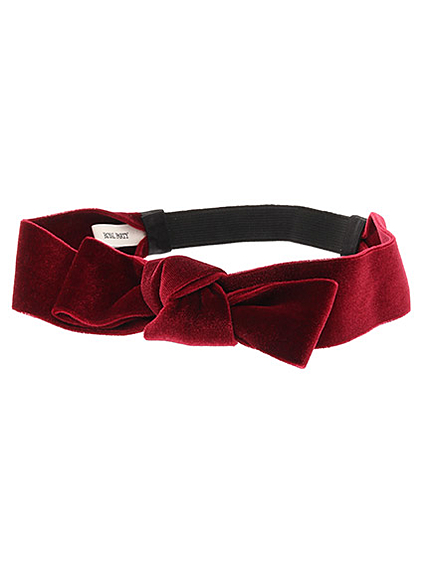ベロアリボンヘアバンド