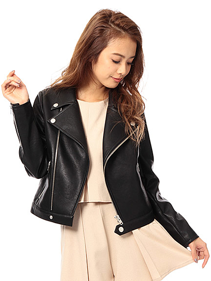 イミテーションレザーライダース