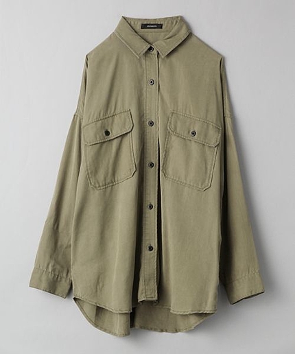 ミリタリーオーバーシャツLS