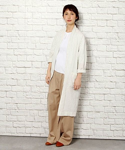 コットンリネンアソートワンピースコート