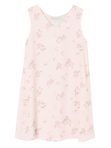 【DUO】　Little Flowerバックタックワンピース