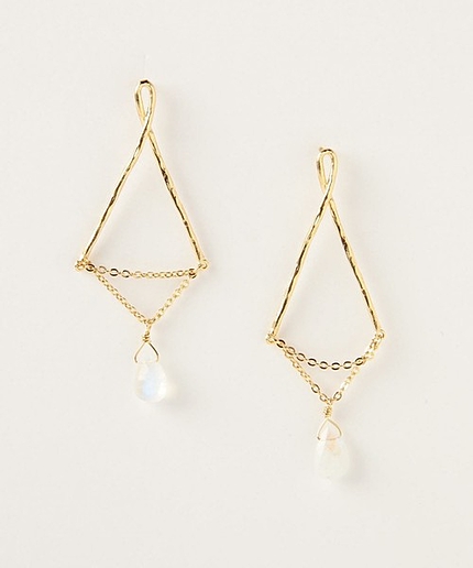 BY ナチュラルストーン×チェーンピアス