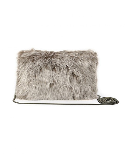 ＜Helen Moore＞ フェイクファー チェーン ショルダーBAG_