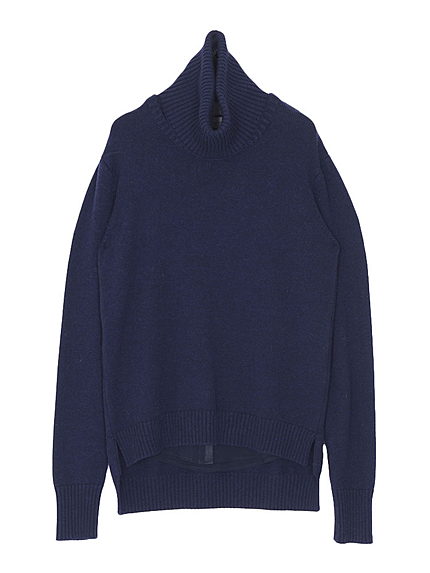 レイヤードラフタートルロングスリーフニット