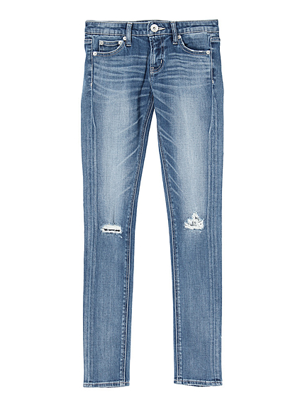 KNEE ダメージデニムパンツ