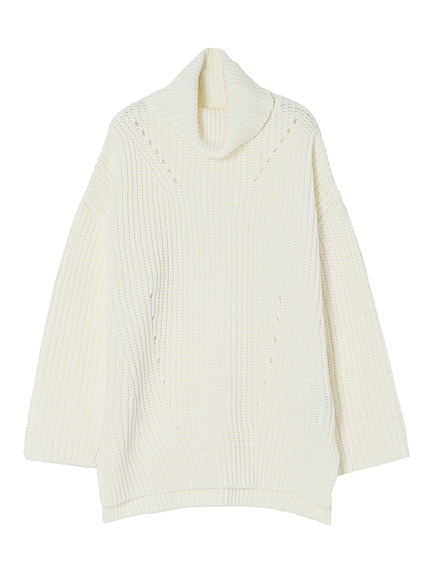 タートルスリットニット