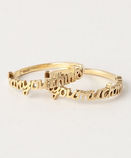 BY chigo Iloveyou 2連リング イエローゴールド