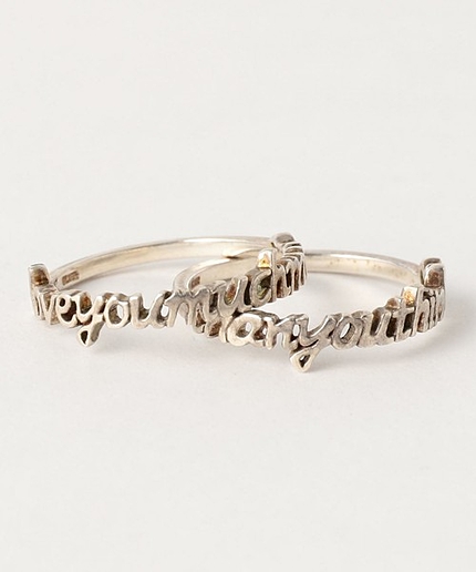 BY chigo Iloveyou 2連リング シルバー