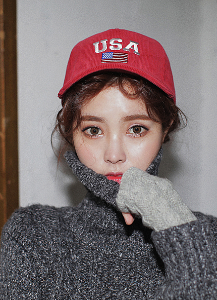 USA刺繍コーデュロイキャップ・全6色・d45891