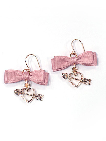 petitチャームリボンピアス