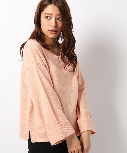 【3/1 PRICE DOWN】2WAYスリットニット