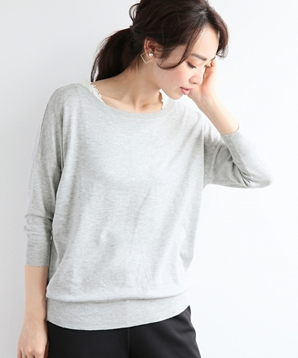【PRE ORDER/WEB限定アイテム】2WAYニット&レースタンクトップセット