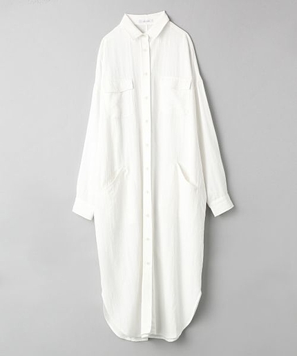 ミリタリーシャツワンピース